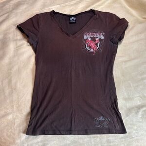Brown “Katydid” tee